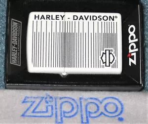 ZIPPO HARLEY DAVIDSON Feuerzeug BARCODE Bar & Schild Logo 49465 versiegelt NEU - Bild 1 von 4