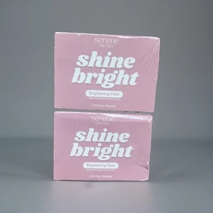 2 CONFEZIONI SERENE SKINCARE SHINE PAD ILLUMINANTI LUMINOSI 50 PASTIGLIE 2,99 FL OZ - Foto 1 di 4