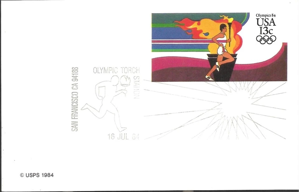 1984 OLYMPIC TORCH STATION San Francisco CA 16 July 1984 - Image 1 of 1