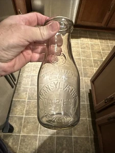 Transylvania Dairies geprägte Pint Milchflasche Brevard North Carolina NC - Bild 1 von 12