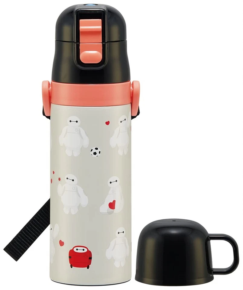 Skater kids 2WAY Stainless water bottle with cup 430ml Disney buzz Light Year