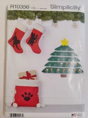 Medias Simplicity R10356 10356 Árbol de Navidad Calendario de Adviento Patrón de Costura Foto 1 de 4