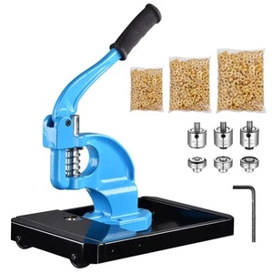 Yescom Tüllen Werkzeug Kit #0/#2/#4 Matrize Locher 900 Stck Ösen Presse Maschine - Bild 1 von 9
