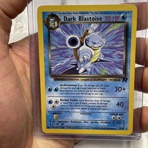 Pokémon TCG Dark Blastoise Non-Holo Rare 20/82 Team Rocket LP/NM Vintage Pokemon - Picture 1 of 3