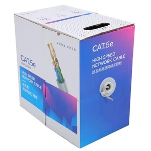 Cat5e Ethernet Cable UTP 1000ft PVC Oxygen Free Copper CMR Flame Retardant I NEW - Afbeelding 1 van 12