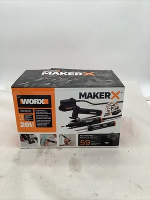 WORX WX991L 20V (3) PC MAKERX Combo: Rotary + Angle Grinder + Wood/Metal NIB - Image 1 of 4