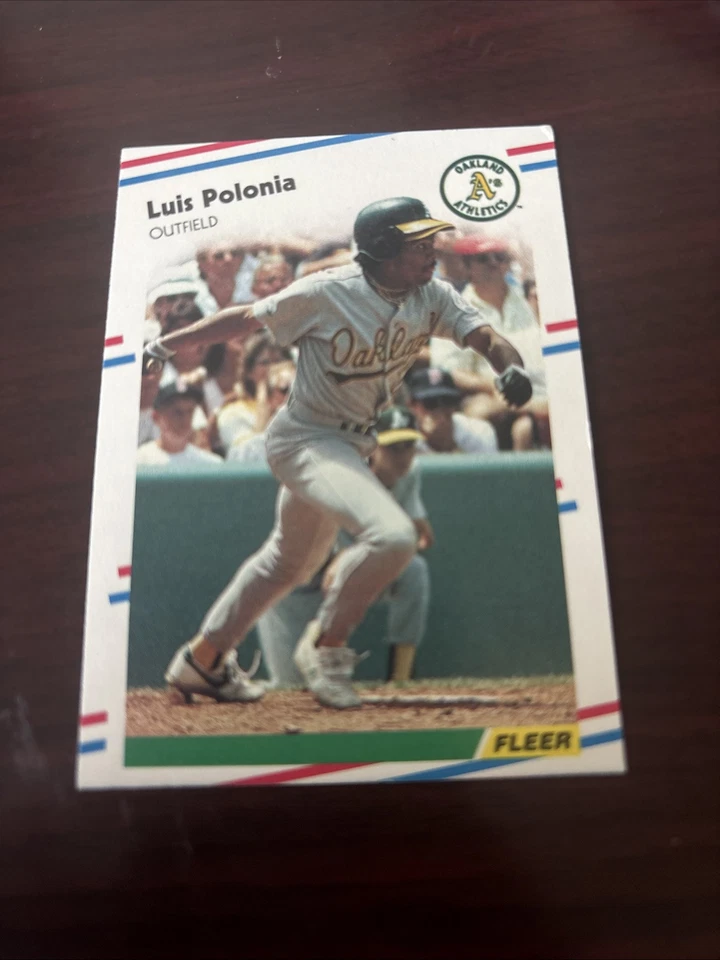 1988 Fleer Luis Polonia RC Rookie #292 Oakland Athletics - Image 1 of 1