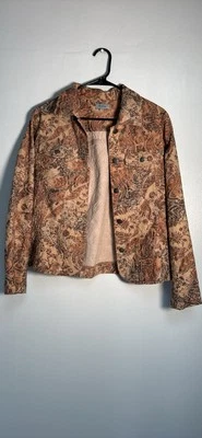 Blazer vaquero analogía tostado floral para mujer  Foto 1 de 4