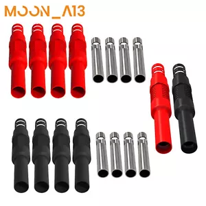4mm Banana Female Jack Socket Insulated Safety Shrouded Solder DIY Connectors - Picture 1 of 5