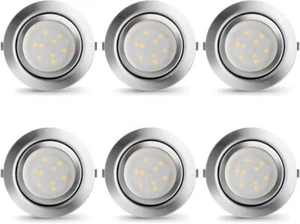 Recessed Puck Lights Dimmable under Cabinet Lighting Low Voltage LED Puck Li - Picture 1 of 8