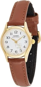 CASIO Woman's Wrist Watch Woman's Watch Leather band Dog Sketch LTP-1094Q-7B7RDF - Picture 1 of 5