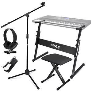 Pyle Heavy-Duty Keyboard Accessories - Includes Z Shape Keyboard Stand (Black) - Picture 1 of 7