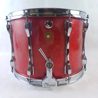 Ludwig 10x14"Red Sparkle Snare Drum Vintage69 Marching/Parade Buddy Rich Classic - Image 1 of 4