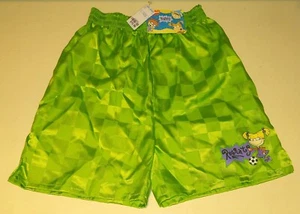 Vintage 1996 Rugrats Soccer Shorts Green Deadstock NWT Girls Sz 12-14 - Picture 1 of 6