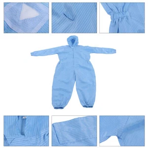 AntiStatic Protection Coverall Universal Workshop Cleaning Dustproof Clothes 2XL - Picture 1 of 24