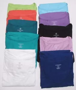 LANDS' END, WOMEN'S SCOOP NECK TOP: SS, PLUS SIZES: 2X, 3X VARIOUS COLORS - Picture 1 of 6
