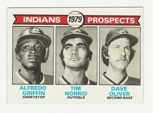 1979 TOPPS #705 ALFREDO GRIFFIN ROOKIE CARD, NRMT/MT