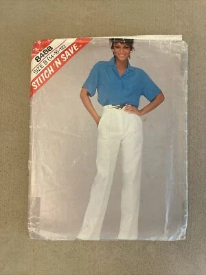 Stitch and Save McCalls 8488 Pattern Blouse Pants Size 14 16 Misses Precut 1983 - Image 1 of 4