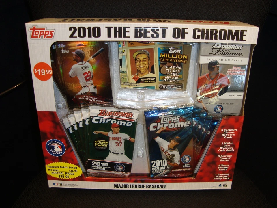2010 Best Of Topps & Bowman Chrome Factory Box + Platinum Hobby Pack TROUT Rc? - Image 1 of 1