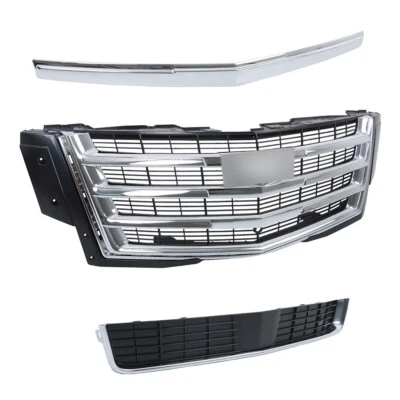 For Cadillac Escalade 2015-2020 Painted Front Upper Grille Hood Molding Trim - Image 1 of 4