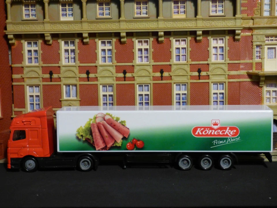 Molto Raro , 1:87, MB Axor Sz ,Könecke,Prima Wurst, Nr.001,Raccolta,Soluzione - Immagine 1 di 4