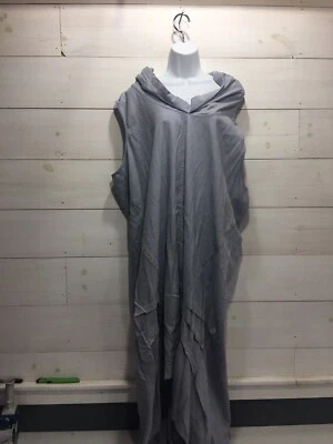 Vestido para mujer Cynthia Rowley Hi-Lo talla grande 3X gris lino viscosa Lagenlook NUEVO Foto 1 de 4