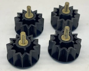 Lot Of 4 Knobs 28mm Plastic Twelve Pointed  Head Male M4-0.7mm x 10mm (23D37) - Picture 1 of 3
