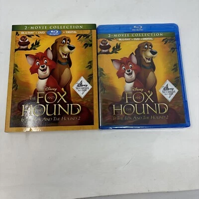 The Fox And The Hound 1 & 2 (Bluray, DVD, Digital) Sealed With Cover Disney Read - Image 1 of 4