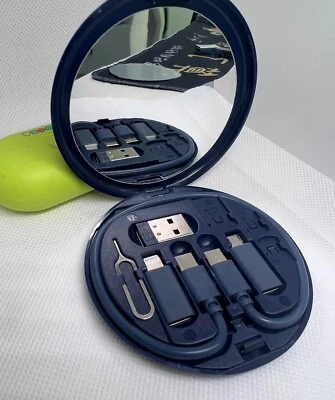 🔥Multi in One 60W Fast Charging Type-C Data Cable Storage Box Android USB - Image 1 of 4