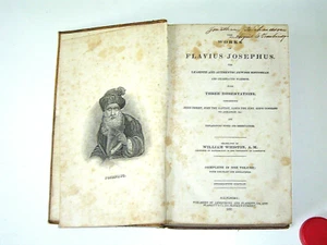 FLAVIUS JOSEPHUS Works 1832 complete & intact in one volume GOOD or better cond - Picture 1 of 10