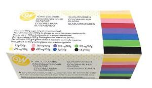 Wilton 8 Icing Colour Concentrated Gel Paste for Cake & Cupcake Decorating