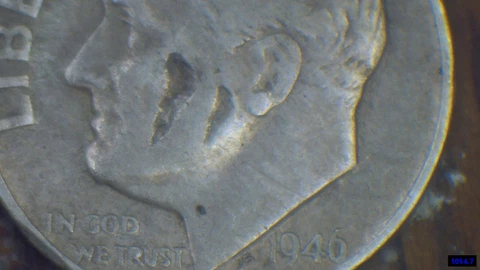 1946 Zombie Roosevelt Dime only one of its kind extremely rare!! raw circulated Cover