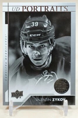 2017-18 Upper Deck Portraits Rookies Valentin Zykov #P-99 Rookie Carolina - Image 1 of 2
