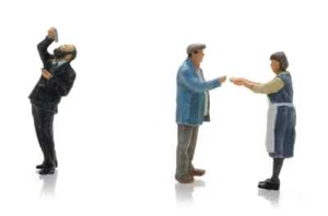 HO Scale People - 5870019 - Herring fish shop figures - Picture 1 of 5