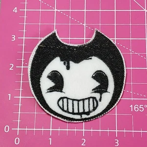 Bendy Patch Iron-On Bendy the Ink Machine Applique Embroidered Patch Video Game - Picture 1 of 1