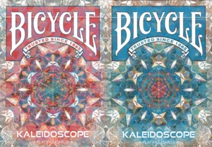 Bicycle Kaleidoscope Red & Blue Playing Cards (Set) - Picture 1 of 5