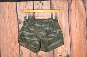 Athleta Pantaloncini da corsa in rete grande stampati da corsa da corsa 4" mimetici donna XS allenamento atletico - Foto 1 di 8