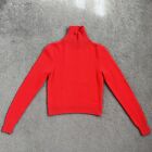 Scanlan Theodore Cashmere Turtleneck Sweater Red Size XS