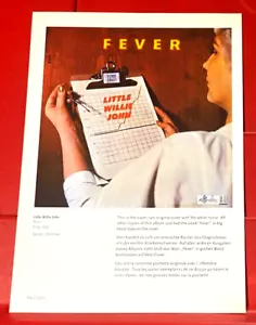 Little Willie John Fever/The Platters Album Cover Art PICTURE/PRINT 7.5"x 5.5" - Imagen 1 de 4
