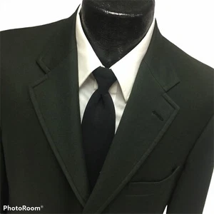 Vtg 50 60's Jos A Bank Green MASTERS Sport Coat GOLF Jacket 3 GOLD Btn Blazer 40 - Picture 1 of 5