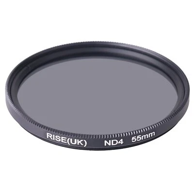 RISE(UK) 55mm Neutral Density ND4 filter for Camer Nkion Sony Pentax - Image 1 of 3