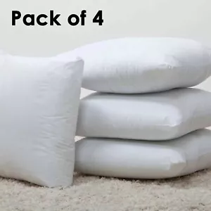 Pack of 4 Extra Deep Filed All Sizes Cushion Pads Inserts Fillers Scatters UK - Picture 1 of 19