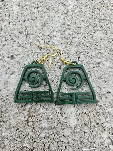 Avatar The Last Airbender Themed Earrings EARTH SYMBOL  - Picture 1 of 4