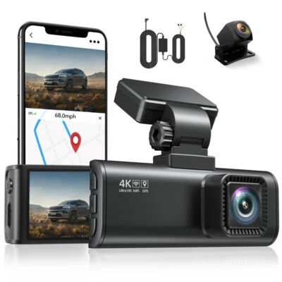 REDTIGER 4K Dash Cam Front and RearFree Dual Dash Camera Hardwire Kit