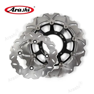 Disco de freno flotante delantero y rotor trasero para Honda CBR250R 2011-2013 Arashi Foto 1 de 4