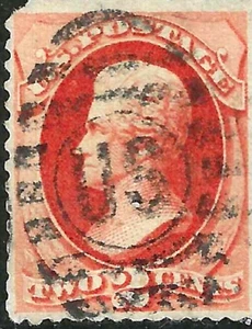 Sc #178/183 US IN ELLIPSE Fancy Cancel 2 Cent Jackson 1875-79 Banknote US 42E62 - Picture 1 of 2