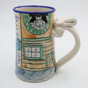 Wallyware Tom Edwards Kunstkeramik Kaffeebecher Starbucks Caffiene Dependency Humor - Bild 1 von 10