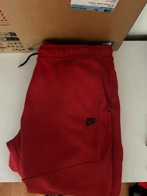 Nike Ropa Deportiva Pantalones Para Hombres 2XL Rojo Tecnología Polar Jogger Bolsillos Cónicos XXL * Foto 1 de 3