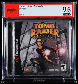 Tomb Raider: Chronicles (Sega Dreamcast, 2000) PSA Graded Sealed 9.6 A NOT WATA