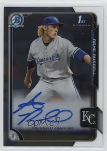 2015 Bowman Draft Chrome Draft Pick Auto Ashe Russell #BCA-AR Auto - Picture 1 of 7